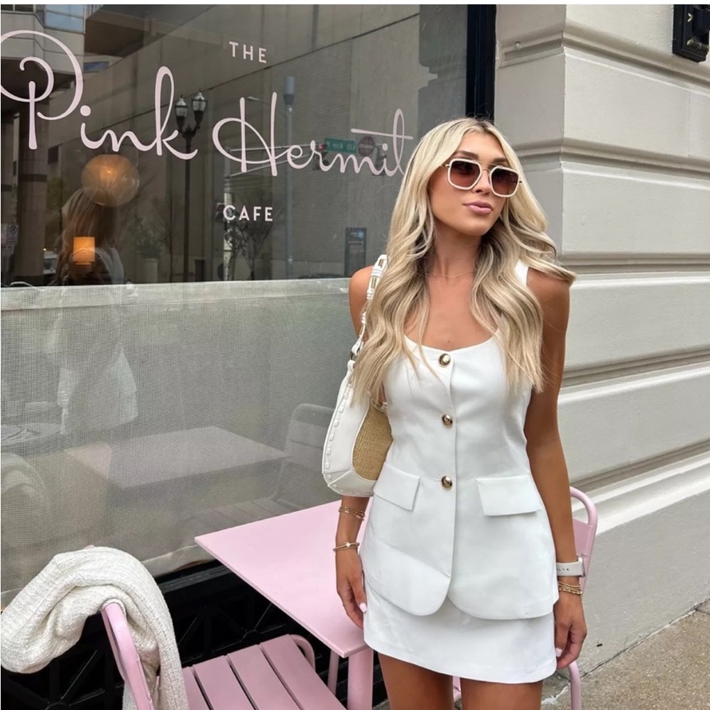 Amanda Uprichard White Mini Dress
